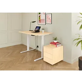 baselite Schreibtisch BaseLite Ahorn / Weiß