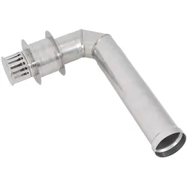 OEM Edelstahl Abgasrohr/schornsteinrohr Satz (Wanddurchführung) Theflu002 für der Ttulpe Indoor B-11, Metallic