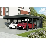 SKANHOLZ Friesland Hybrid Set 14 5,57 x 7,08 m anthrazit inkl. Abstellraum