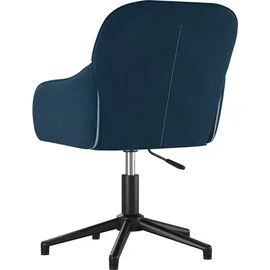 vidaXL Bürostuhl Drehbar Samt Blau