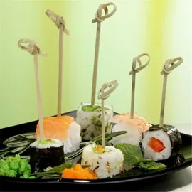 Papstar Fingerfood-Spieße Knoten 250 St. 10 cm Braun