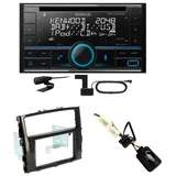 Kenwood DPX-7300DAB Bluetooth DAB CD USB Einbauset für Mitsubishi Pajero ab 2015