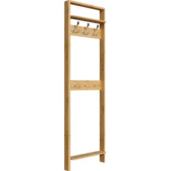 Garderobenpaneel HOME AFFAIRE "Luven", beige (natur), B:60cm H:192cm T:12cm, Massivholz, Garderobenpaneele, Garderobenpaneel, zertifiziertes Massivholz