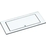 EVOline Evoline, Steckdosenleiste, 1592.7100.1800 Einbau-Steckdosenleiste 2fach Glas matt Schutzkontakt 1 St. (2 x, CEE 7/16, 2.50 m)