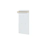 Möbel Kraft Garderobenpaneel weiß ¦ Glas,Holzwerkstoff ¦ Maße (cm): B: 80 H: 170 T: 27.0