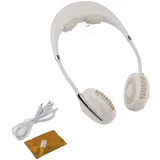 Multifunktionaler, Tragbarer, Klingenloser Nackenventilator Mit Massage- Und Aromatherapiefunktion Für Den Innen- Und Außenbereich, Weiß, 5,8 Cm (2,3 Zoll)
