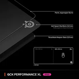 SteelSeries Qck Performance XL - Speed Gaming-Mauspad (400 mm x 900 mm)