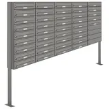 AL Briefkastensysteme AL 41 Fach Premium Standbriefkasten Grau
