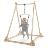 Mamabrum Babyschaukel Mamabrum Baby Jumper Holz mit Gestell höhenverstellbar