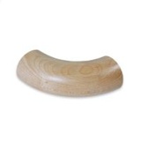 Handlauf Endbogen rund 90° in Esche Ø 40 - 50 mm, für Holzhandlauf