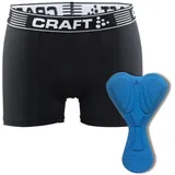 Craft Herren CORE Greatness Bike Boxer | Gr. XXL | Rad Boxershorts Herren | Fahrradunterhose Herren gepolstert mit Infinity C6 Pad | Funktionsunterwäsche Herren für leichte Radtouren