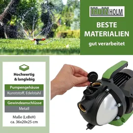 Trutzholm Gartenpumpe Edelstahl 800 W 3200 l/h Förderhöhe 44 m