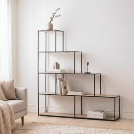 CaliCosy Bücherregal 30 x 11 x 157 cm Schwarz