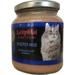 Leopold Pate Mousse "Zartes Huhn" für Katzen 300g +10% Gratis (Dose)
