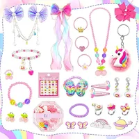 Adventskalender 2024 für Mädchen, 24 Überraschungen mit Schmuck Haarschmuck DIY Bastelset, Weihnachtskalender Geschenk für Kinder 3–12 Jahre - Bunt