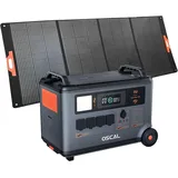 OSCAL Stromerzeuger Tragbare Powerstation, 3600W Dauerleistung (7200W Spitze),3600Wh Akku, 7,2 in kW, (1-tlg., Powerstation), Mit 200w Solarpanel Solargenerator für Camping, Wohnmobile & Notfälle