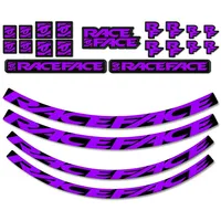 Race Face Turbine R Arc Offset 30 Aufkleber - Purple - One Size