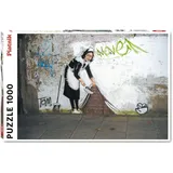 Piatnik Banksy - Maid - 1000 Teile Puzzle mit Motiv des Aktionskünstlers Banksy