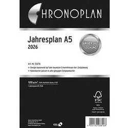 CHRONOPLAN Kalendereinlage 2026 Jahresplan A5