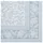 Papstar Servietten "ROYAL Collection" 1/4-Falz 40 cm x 40 cm blau Paisley