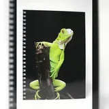 Adina Premium Collegeblock "Leguan" A4 blanko 80 Blatt 90g/qm