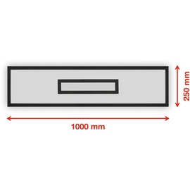 Telefunken LED-Panel Centerback CCT RGB 100x25cm schwarz