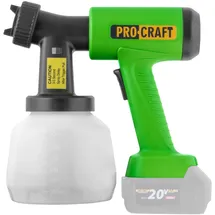 PROCRAFT Akku Farbspritzpistole PSE22bb 20 V Brushless