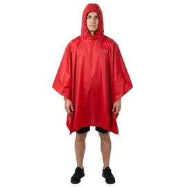 Trekmates Regenponchos Unisex Rot One Size