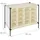 Relaxdays Schuhregal 84 x 65 x 36 cm beige / beige