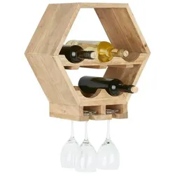 Weinregal aus Akazie Massiv