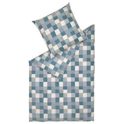 Bettwäsche Biber CUBIC - blau