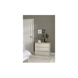 Forte Quadro 77,2 x 112,7 x 29,6 cm sonoma eiche/weiß