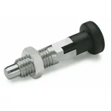 Ganter Normelemente GN 717-5-M8X1-CK-ST - Rastbolzen, Silber, 2 Stück