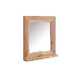 Massivmoebel24 Badspiegel Akazie 70x12x78 natur lackiert PURE ACACIA 613