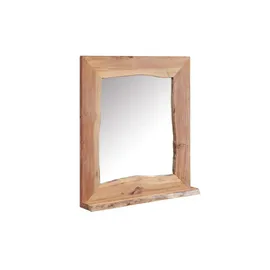 Massivmoebel24 Badspiegel Akazie 70x12x78 natur lackiert PURE ACACIA 613