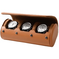 Oirlv PU-Leder-Uhrenbox für Herren, Armbanduhr, Organizer, Geschenkbox für Geburtstag, Vatertag, Jahrestag
