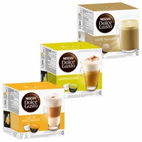 Nescafé DOLCE GUSTO Cream Set: Latte Macchiato,Cappuccino, Au Lait, 3x16 KAPSELN