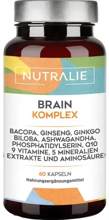 Nutralie Brain Komplex Nootropisch Für Mentale Leistungsfähigkeit 60 Kapseln