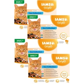 Iams Delights Adult in Sauce Sea Mix 12 x 85 g