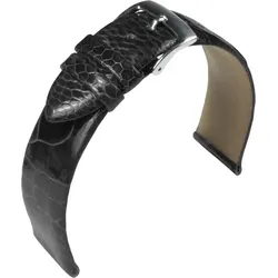 Eulit Straußenleder Straußenbein 17mm" E57694617102" - schwarz