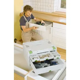 Festool Systainer SYS 3-SORT/4 mit 4 Schubladen grau 39,5x21x29,5 cm