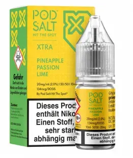 Pineapple Passion Lime NicSalt Liquid by Pod Salt Xtra 10ml / 20mg