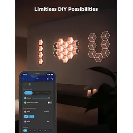 Govee Glide Hexagon Light Panels Ultra Dekoleuchte Meteor-Grau, Mond-Weiß