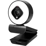 Logilink UA0384 Full HD-Webcam Klemm-Halterung, Mikrofon