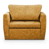 Beautysofa Relaxsessel Kamel (1-Sitzer Sofa Schlafsessel, Relaxsessel für Wohnzimmer) gelb