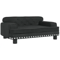 vidaXL Kindersofa Schwarz 70x45x30 cm Samt