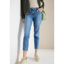 Cecil Mid Waist Slim Leg Jeans im Casual Fit Light Blue Washed 28 - 28W / 26L