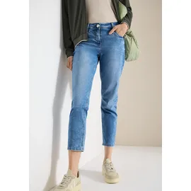 Cecil Mid Waist Slim Leg Jeans im Casual Fit Light Blue Washed 28 - 28W / 26L
