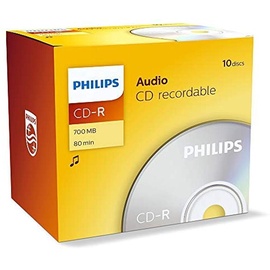 Philips CD-R 700MB 52x 10er Jewelcase (CR7A0NJ10/00)