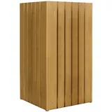 Andrewex Pflanzkasten Quadra 34 cm x 34 cm x 50 cm Natur Lackiert